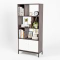 Kệ sách có ngăn tủ 70x30x150cm gỗ cao su KS68345