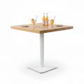 Bàn cafe vuông 70x70cm gỗ cao su CFD68279