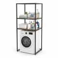 Kệ máy giặt 3 tầng 78x63x178cm gỗ cao su KMG68028