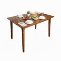 Bàn ăn Ashley 120x80cm gỗ cao su BA68288