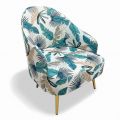 Ghế sofa Grace bọc vải họa tiết khung sắt GSD68119