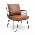 Ghế sofa đơn Fi12 nệm bọc da Si GSD68116