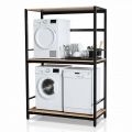 Kệ máy giặt máy sấy đa năng 130x70x202cm gỗ plywood KMG68029