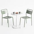 Combo bàn cafe tròn và 2 ghế sắt CBCF350