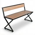 Ghế bằng dài 120x40x75cm chân sắt chữ X gỗ plywood GBD070