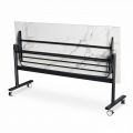 Bàn đào tạo di động gấp gọn 160x70cm gỗ plywood vân đá SPD68257