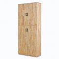 Tủ lưu trữ 85x40x202cm gỗ cao su TDBN003