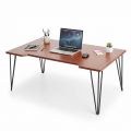 Bàn làm việc ngồi bệt 100x60cm gỗ cao su chân Hairpin SPD68258