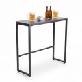 Bàn bar 120x40x105cm gỗ cao su chân sắt lắp ráp BB047