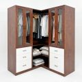 Tủ quần áo góc tường 160x60x160cm gỗ cao su TQA68091