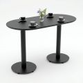 Bàn cafe hình Oval 120x60cm gỗ tràm CFD68289