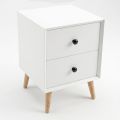 Tủ đầu giường 40x40x50cm gỗ cao su TDG68075