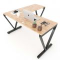 HBVC015 - Bàn làm việc 140x140 VConcept chân sắt lắp ráp