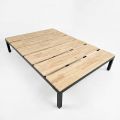 Giường ngủ lắp ráp 140x200x34cm gỗ cao su GN68076