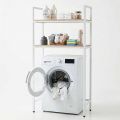 Kệ máy giặt 94x40x180cm gỗ cao su khung sắt KMG68035