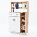 Tủ kệ để giày 110x35x180cm gỗ cao su KG68126