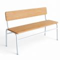 Ghế băng dài có tựa lưng 120x40cm gỗ cao su GBD081