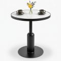 Bàn cafe tròn 60cm mặt ceramic CFD68292
