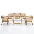 Combo bộ bàn ghế sofa Harvey gỗ Ash CBSF68076