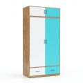 Tủ quần áo 120x60x220cm gỗ cao su TQA68102