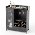 Tủ rượu 80x40x95cm gỗ cao su KR68007