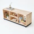 Kệ sách nằm 100x30x40cm gỗ cao su KS68375
