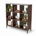 Kệ ô vuông trang trí 100x30x100cm gỗ cao su KS68326