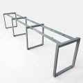 Chân sắt cho bàn cụm 3 chỗ 360x60cm sơn tĩnh điện hệ Rectang HCRT049