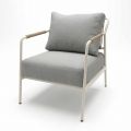 Ghế sofa lưng lưới đan dây chân sắt sơn tĩnh điện GSK067