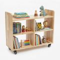 Kệ sách di động 80x30x60cm gỗ cao su KS68339