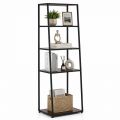Kệ trang trí 5 tầng 60x45x160cm gỗ cao su khung sắt sơn tĩnh điện KS68381