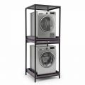 Kệ máy giặt máy sấy 80x77x206cm gỗ cao su KMG68039