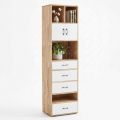 Kệ trang trí 56x40x205cm gỗ cao su chân sắt KTT68105