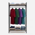Kệ treo quần áo CHUNL 100x50x180cm gỗ cao su khung sắt TQA68109