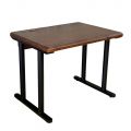 Bàn làm việc gỗ thông 100x75cm chân sắt hệ TIO - HBTO059