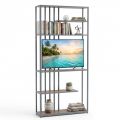 Kệ để tivi 100x27x209cm gỗ cao su khung sắt KTV68147