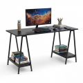 Bàn làm việc 140x60x75cm gỗ cao su chân chữ A BD68200