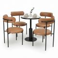 Combo bàn ghế cafe chân sắt sơn tĩnh điện CBCF371