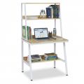 Bàn học kết hợp kệ sách 80x60x150cm gỗ cao su chân sắt FD68100