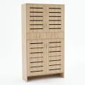 Tủ để giày dép 110x35x200cm gỗ plywood KG68139