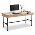Bàn chân ống nước sắt RONEX2 140x60x75cm gỗ cao su BD68203