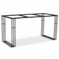 Chân bàn sắt uốn cong tạo hình  sơn tĩnh điện CHB68141