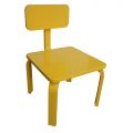 GTE002 - Ghế trẻ em gỗ cao su màu vàng ( 30x30x56cm)