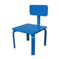 GTE003 - Ghế trẻ em gỗ cao su màu xanh dương ( 30x30x56cm)
