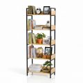 Kệ trang trí VEGA 5 tầng 60x32x161cm gỗ khung sắt KS68077