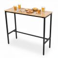 Bàn bar 120x45cm gỗ cao su chân sắt sơn tĩnh điện BB003