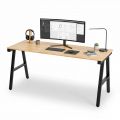 Bàn làm việc 160x60cm gỗ cao su chân sắt Kconcept HBKC023