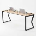 Bàn làm việc 200x60cm gỗ cao su chân sắt hệ Mconcept HBMC032