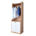 Tủ quần áo nhỏ gọn gỗ cao su tự nhiên TQA68031