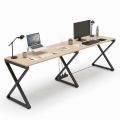 Bàn cụm 2 240x60cm gỗ Plywood phủ melamin chân Xconcept HBXC037